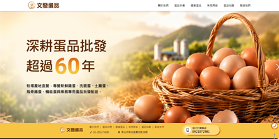 文發蛋品有限公司 網頁設計案例